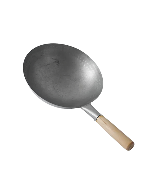 Carbon Steel Wok Hong Kong Style (Shallow)