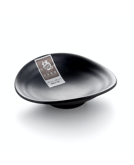 Melamine Tear Drop Sauce Dish (Black)