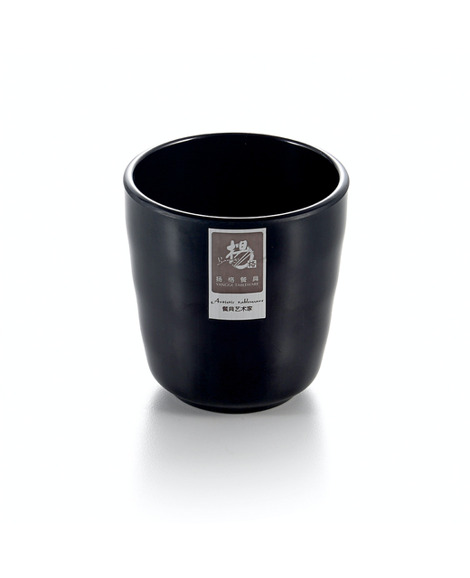 Melamine Tall Tea Cup (Black)