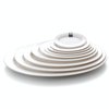 Melamine Oval Flat Plate (White)