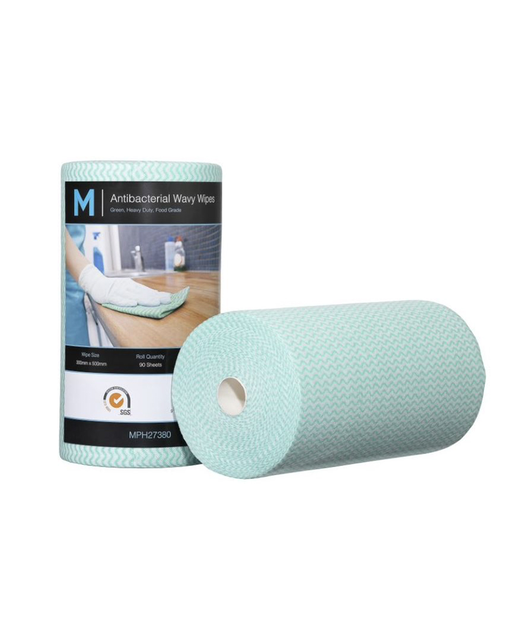 Antibacterial Wavy Wipes Green