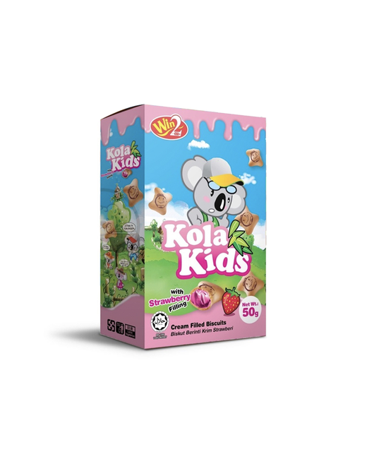 Kola Kids Cream Fill Biscuits Strawberry