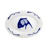 Crockery Oval Plate (Traditional Blue Carp)