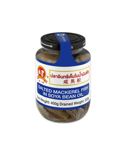 Salted Mackerel Fish in Soya Bean Oil