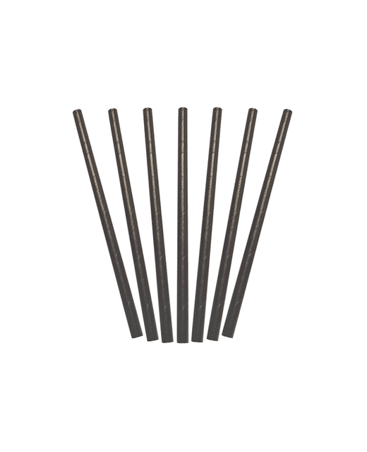 Paper Straws Regular (Black)