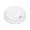 Coffee Cup Lids White 90mm Fits 8/12/16oz Cups