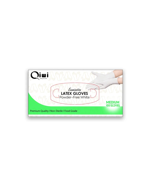 Latex Gloves Powder Free - White