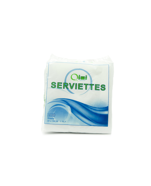 Serviette White 1 Ply Luncheon