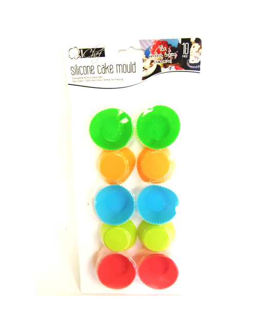 Silicone Cup Cake Mould (Coloured)