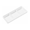 Crockery Sauce Dish 3 Compartment (White)