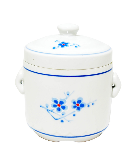 Crockery Tureen Pot With Lid (White)