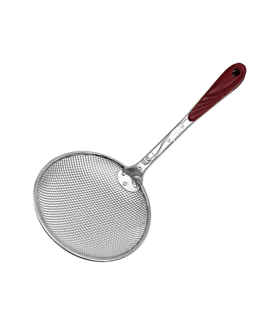 Stainless Steel Plated Sieve with Plastic Handle