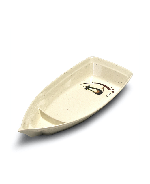 Melamine Boat Dish Small (Eggplant)