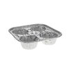 Foil Muffin Tray 4 Sections