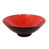 Melamine Ribbed Bowl (Red & Black)