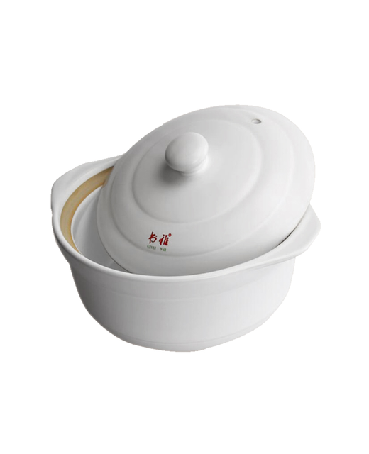 Deep Clay Pot (White)