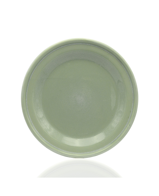 Crockery Round Thick Rim Plate (Green)