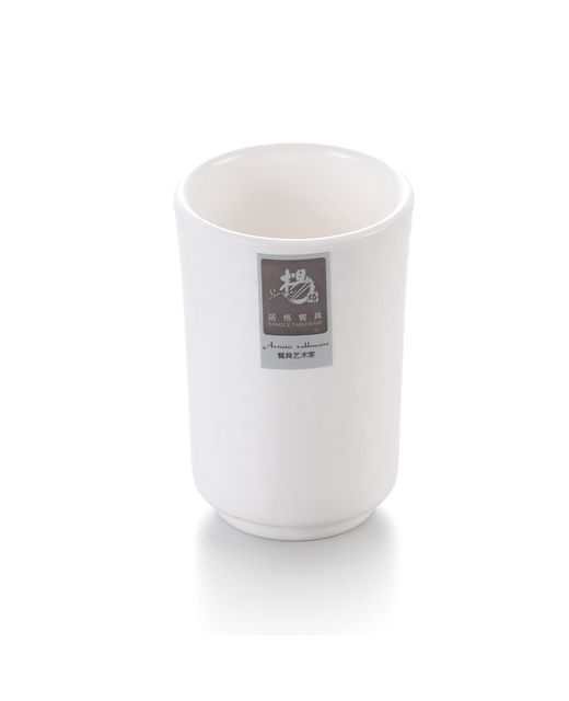 Melamine Tall Ribbed Cup (White)