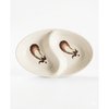 Melamine Sauce Dish 2 Compartment (Eggplant)