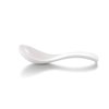 Melamine Chinese Rounded Spoon (White)