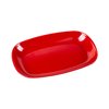 Melamine Rectangle Plate (Red & Black)