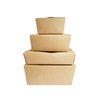 Brown Paperboard Meal Pail 25pcs