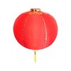 Silk Round Lantern (Red & Gold)