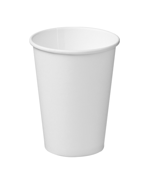 Hot Cup Single Wall 355ml (White)