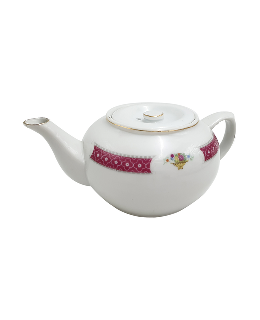 Crockery Tea Pot (Rose Pattern)