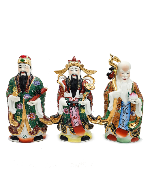 Immortals Of Fu Lu Shou Statue Set 3pcs