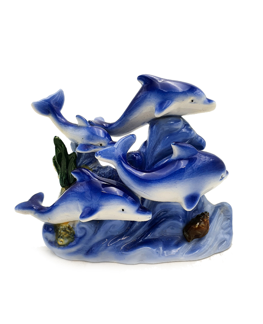 Crockery Dolphin Ornament 