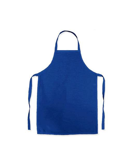 Polycotton Long Bib Apron Blue