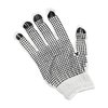 Cotton Workshop Gloves with Rubber Grips (Medium)